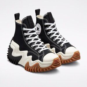 Converse Colour Run Star Motion Hi Top in Black/White/Gum